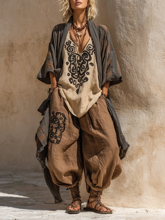 Zosia™ Conjunto de Arte Bohemio Nómada de Tres Piezas