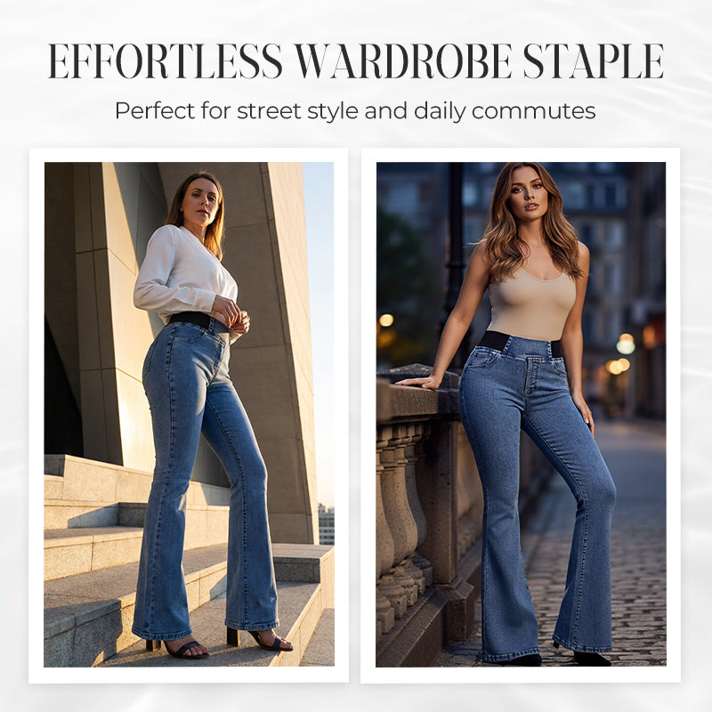 Yara | Jeans de mujer de tiro alto con piernas elásticas