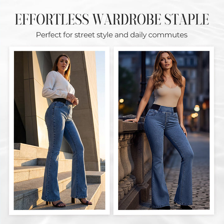 Yara | Jeans de mujer de tiro alto con piernas elásticas