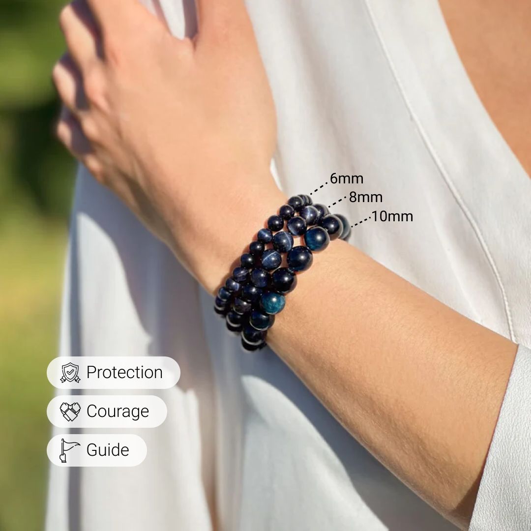 Talia | Pulsera "Ángel Guardián" en Ojo de Halcón