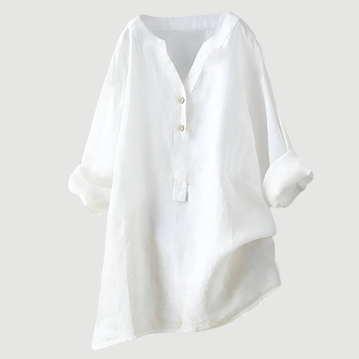 Gavienne™ Blusa femenina de lino ligera y cómoda