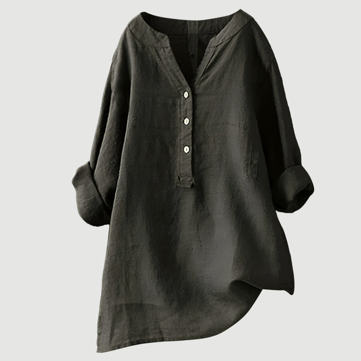 Gavienne™ Blusa femenina de lino ligera y cómoda