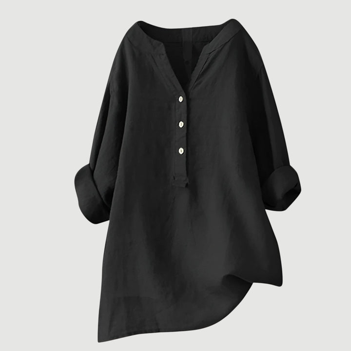Gavienne™ Blusa femenina de lino ligera y cómoda