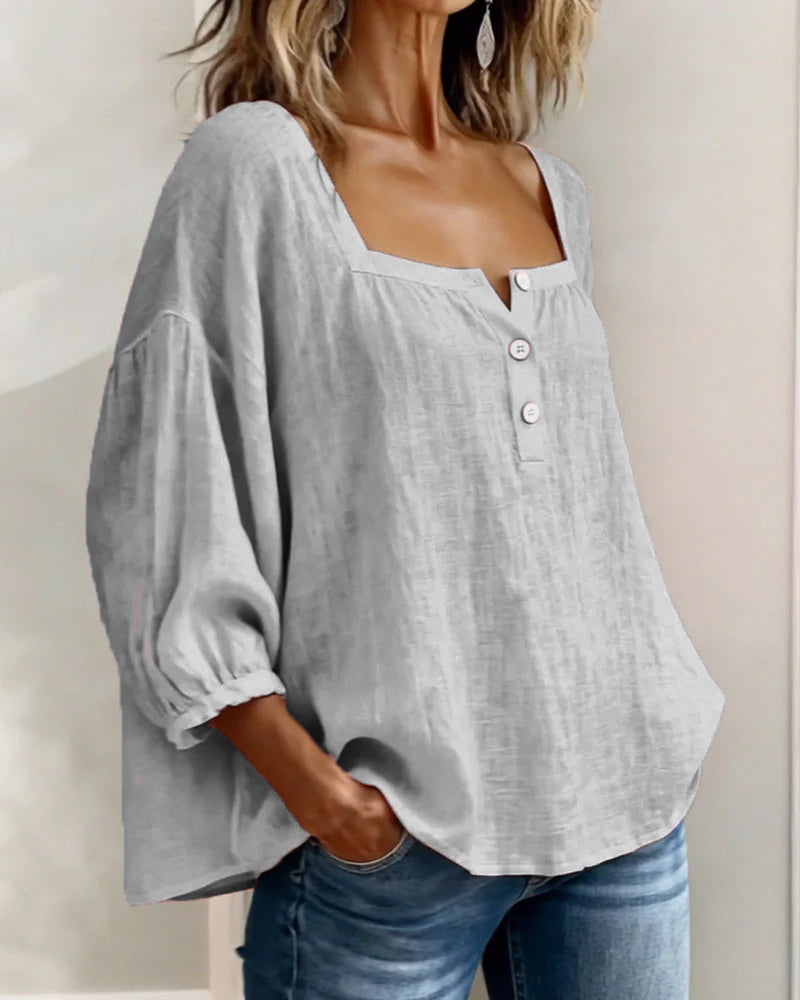 Zella | Blusa Elegante de Corte Fluido y Estilo Sofisticado