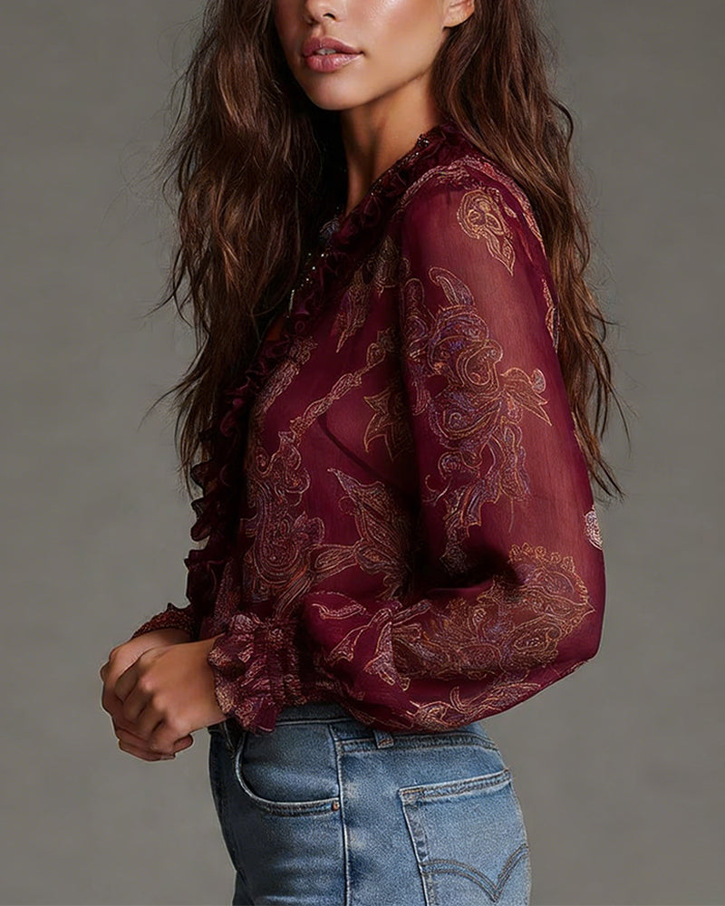 Arden | Blusa Elegante con Media Cremallera y Corte Moderno