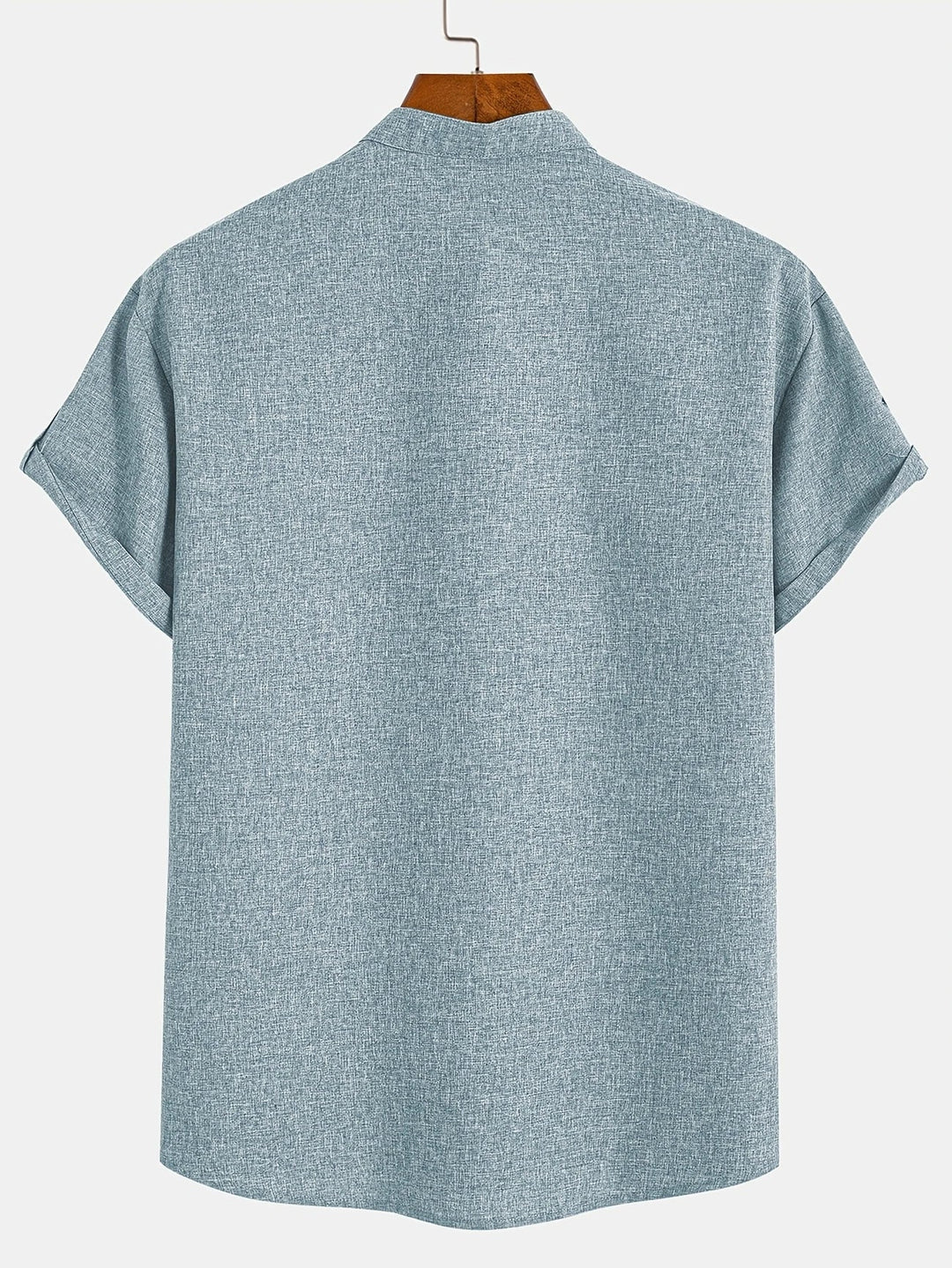 Hayes | Camisa elegante de manga corta y cuello alto