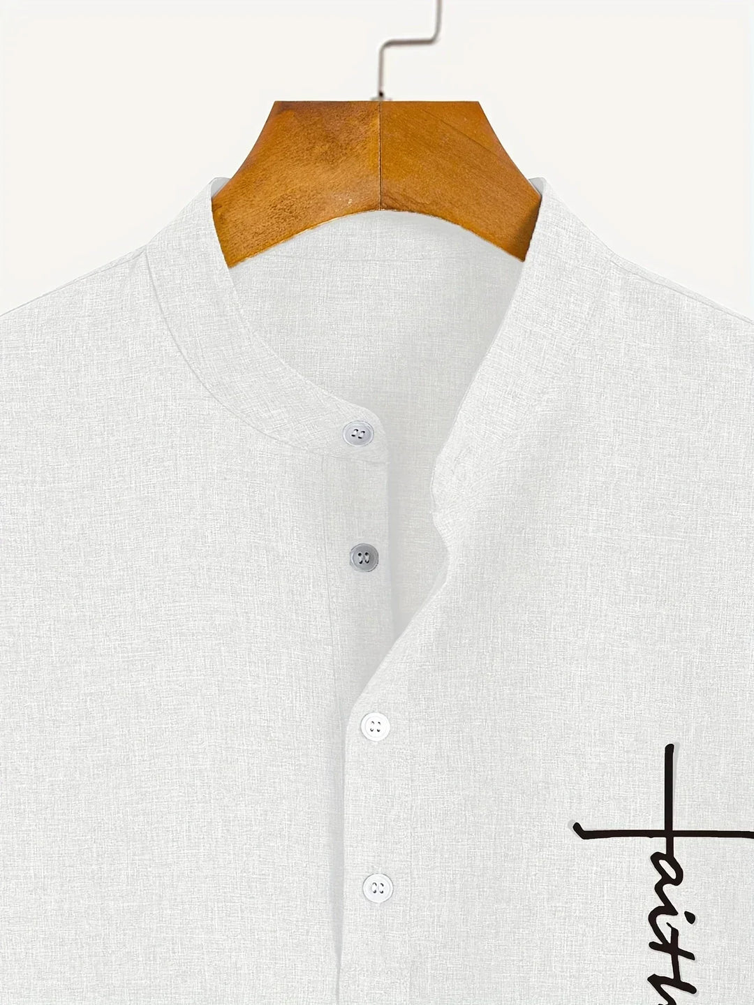 Hayes | Camisa elegante de manga corta y cuello alto
