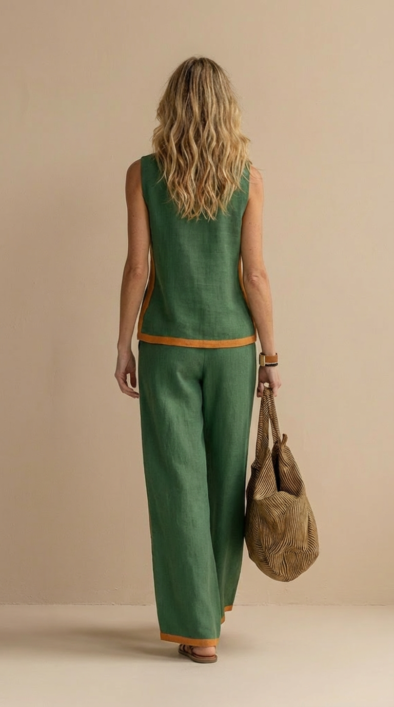 Meadow™ Conjunto de lino y algodón cómodo y elegante