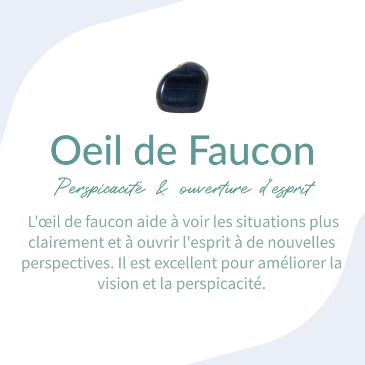 Talia | Pulsera "Ángel Guardián" en Ojo de Halcón