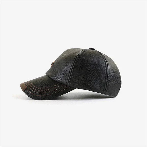 Olivaro™ Gorra de Cuero Cálida para Hombre Ideal para Otoño e Invierno