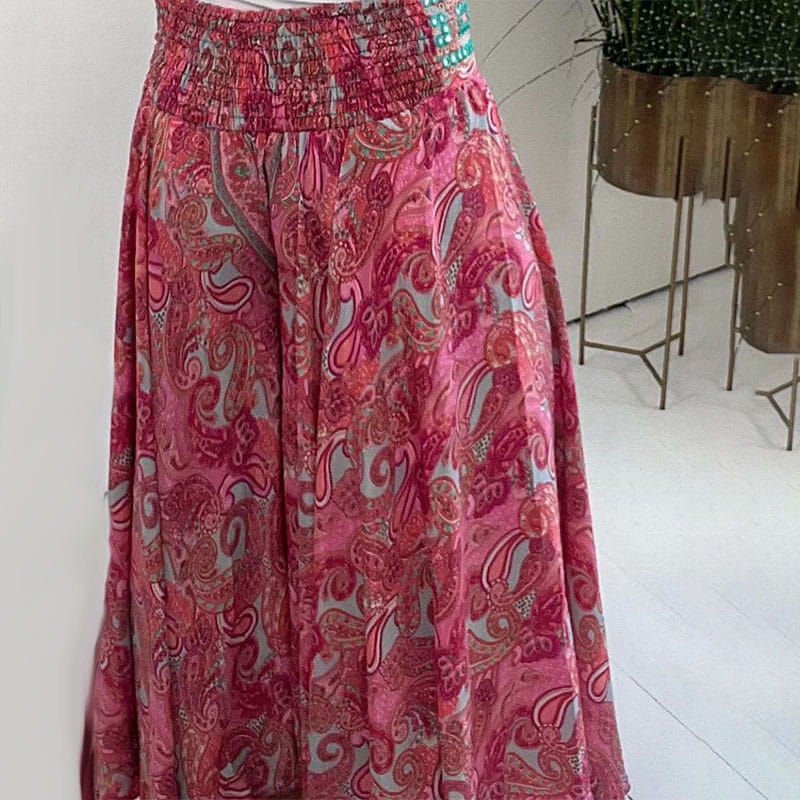 Mavis™ Pantalones elásticos con estampado étnico
