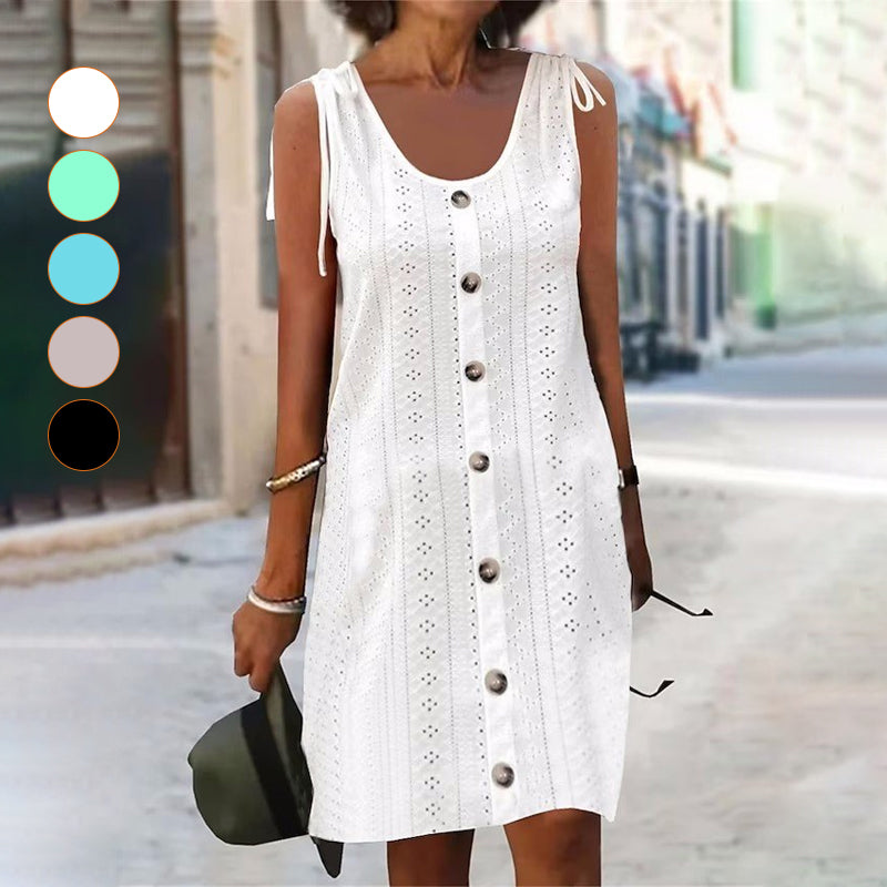 Tove | Vestido de Punto sin Mangas con Escote en U y Ajuste Cómodo