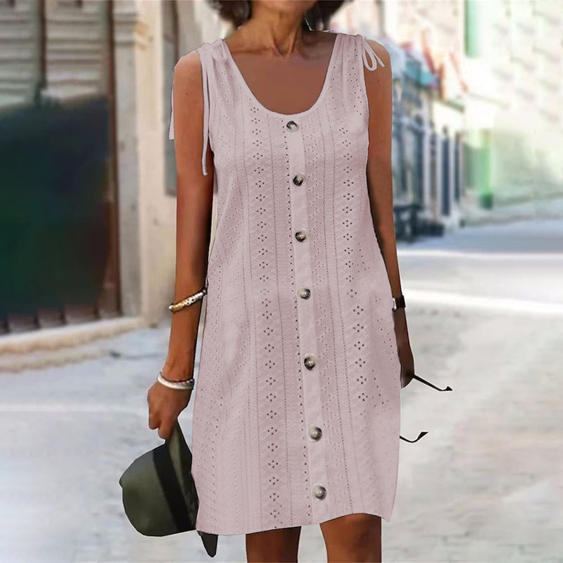 Tove | Vestido de Punto sin Mangas con Escote en U y Ajuste Cómodo