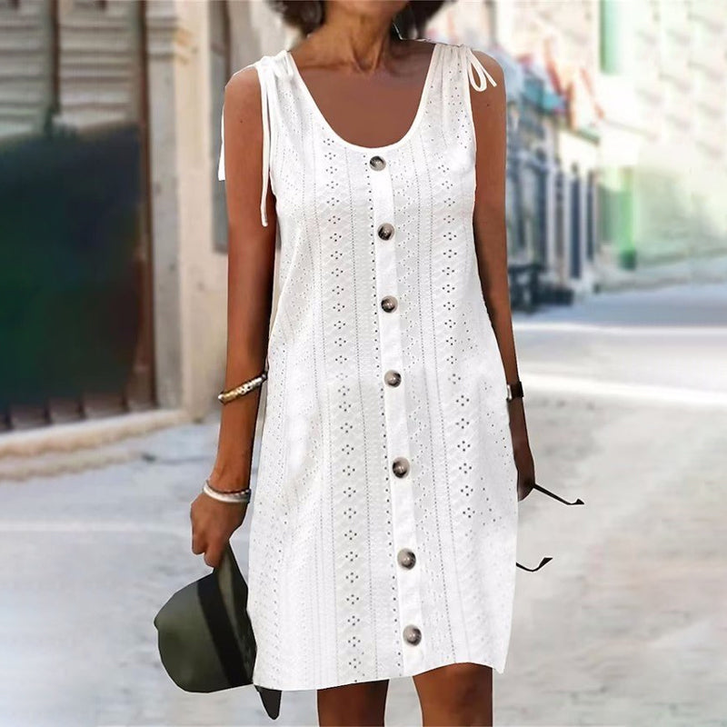 Tove | Vestido de Punto sin Mangas con Escote en U y Ajuste Cómodo