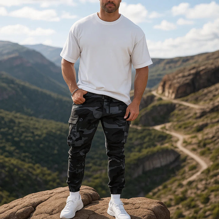 Jorvex™ Pantalón cargo de camuflaje para hombre estilo urbano