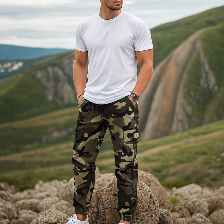 Jorvex™ Pantalón cargo de camuflaje para hombre estilo urbano